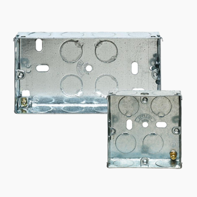 Galvanised Steel Knockout Back Boxes