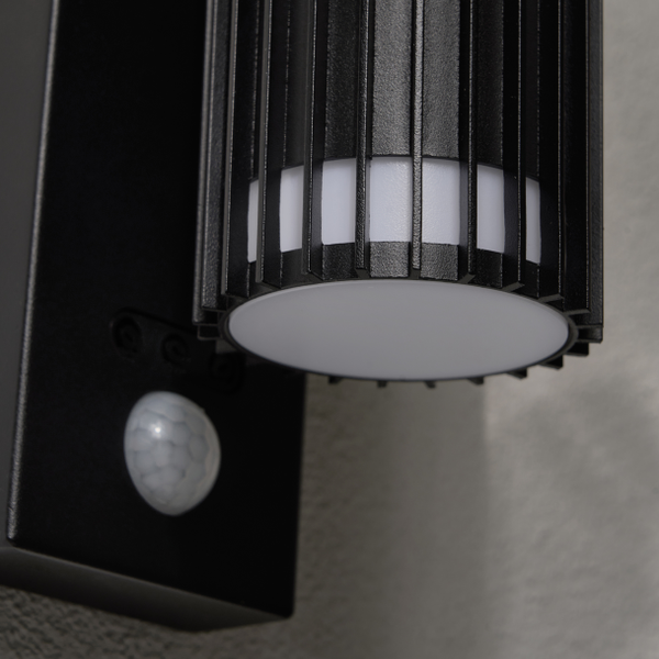 Muto 2-Light GU10 Up & Down Wall Light with PIR - IP65