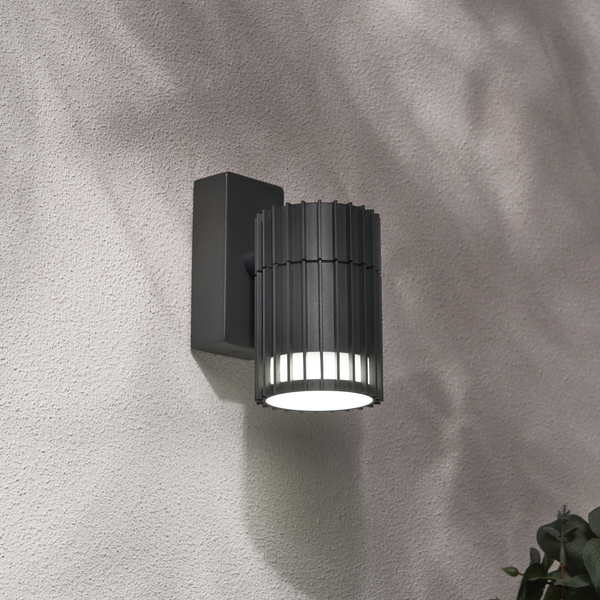 Muto 1-Light GU10 Fixed Downlight Wall Light – IP65