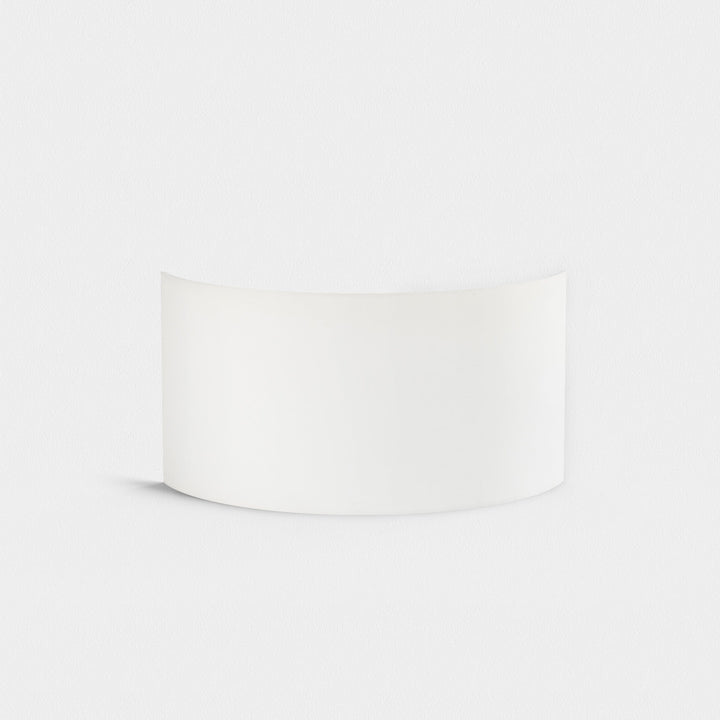 Semi Drum 320 shade in White polycotton, sleek half-drum shape