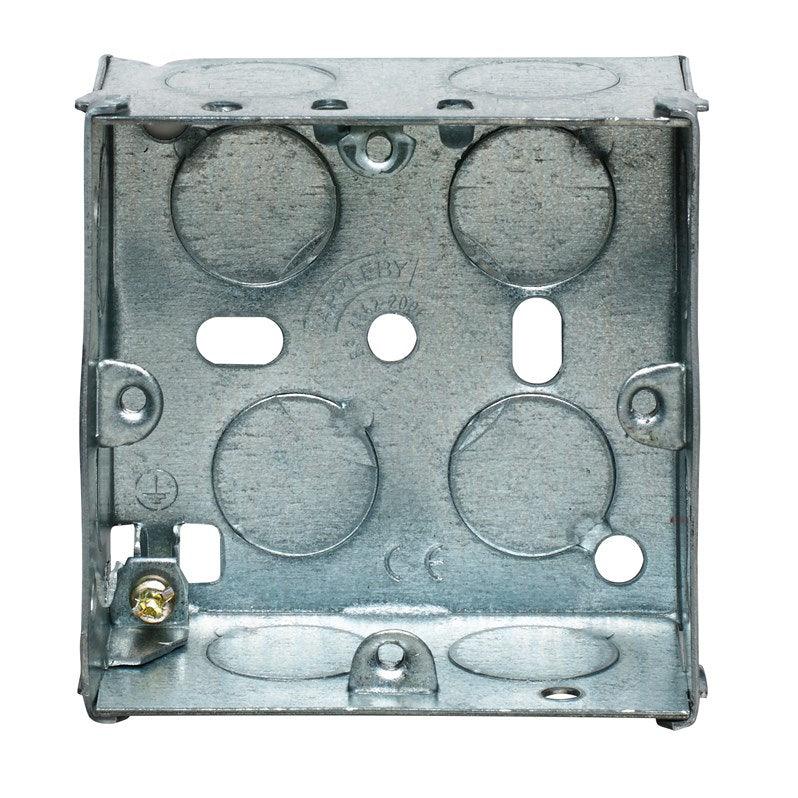 Appleby SB615 Single 35mm Metal Flush Back Box - Prisma Lighting