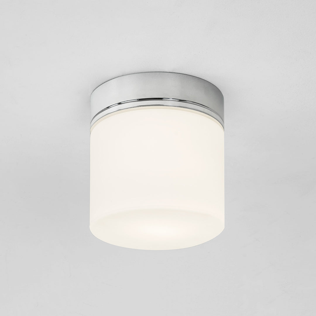Astro Sabina ceiling light in polished chrome with opaline glass diffuser, Ø 170 mm