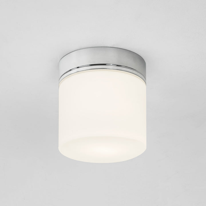 Astro Sabina ceiling light in polished chrome with opaline glass diffuser, Ø 170 mm