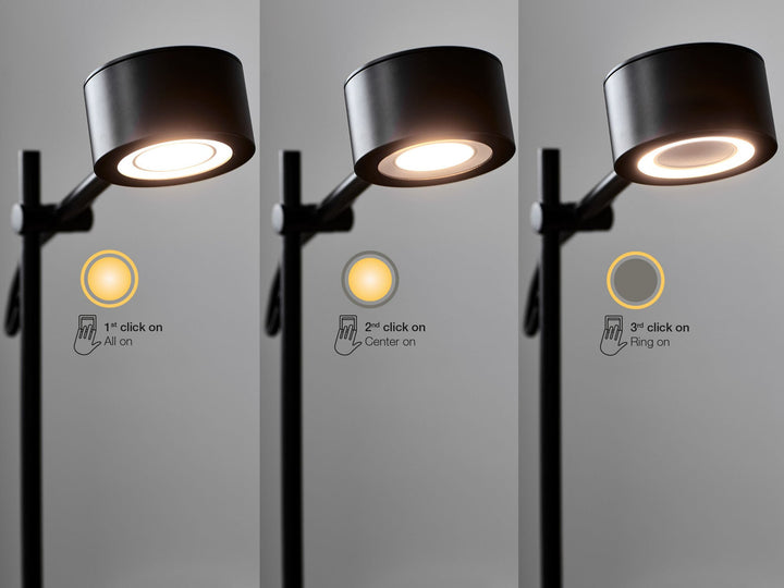 Nordlux Clyde Table Lamp – Adjustable Minimalist Design with Moodmaker™ Function in Black 2010844003
