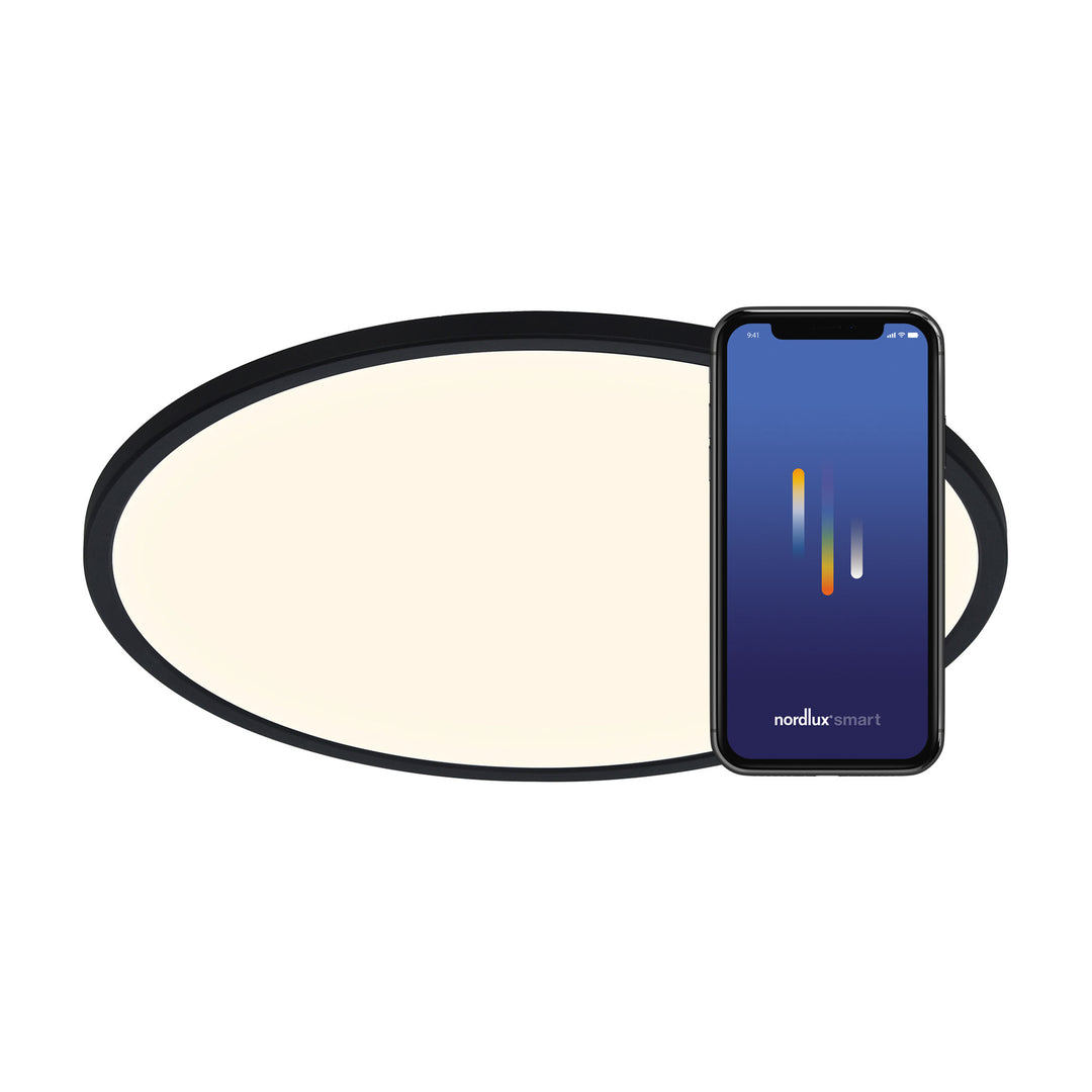 Oja 42 | Smart | Black Ceiling Light Black
