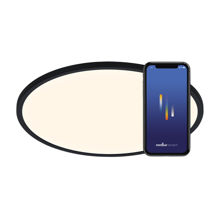 Oja 60 | Smart | Black Ceiling Light Black