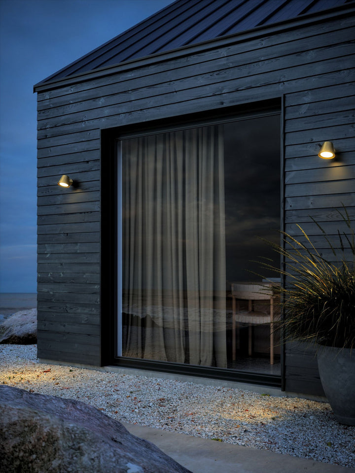 Nordlux Aleria Wall Light – Modern Brass Outdoor and Bathroom Fixture 2019131035