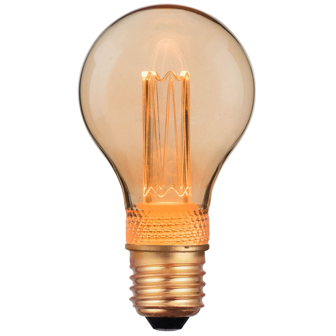 Nordlux Deco E27 A60 Retro Dimmable LED Light Bulb – Gold Finish with Very Warm Light 2080042758