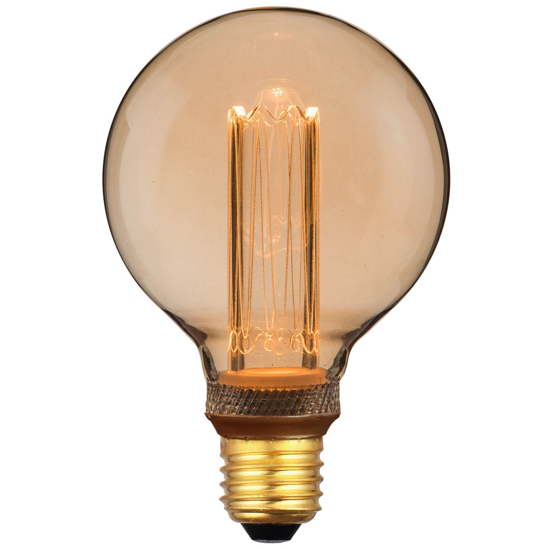 Nordlux Deco E27 G95 Retro Dimmable LED Light Bulb – Gold Finish with Very Warm Light 2080202758