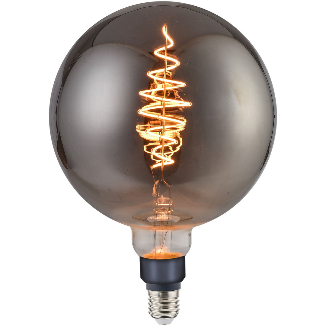 Nordlux Deco E27 G200 Spiral Dimmable LED Light Bulb – Smoked Glass Finish with Very Warm Light 2080302747