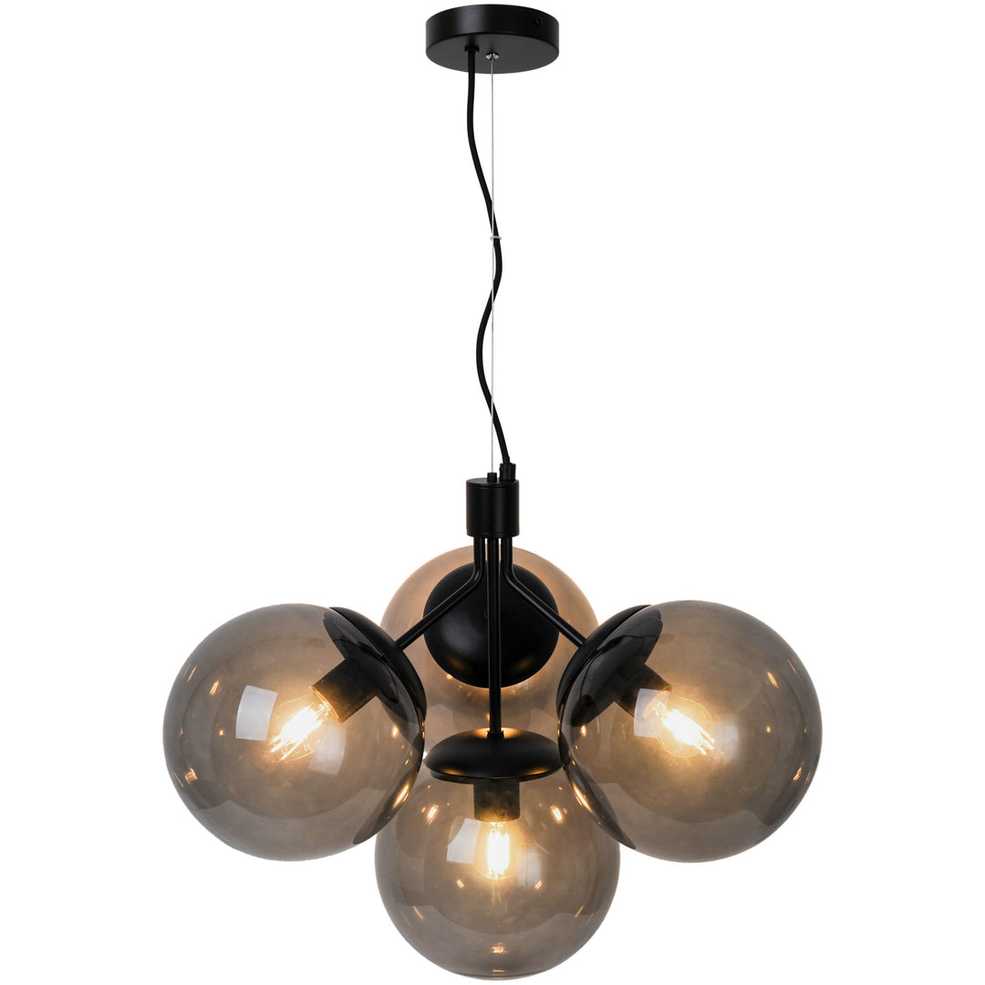 Ivona | 4-Pendant | Black Pendant Light Black