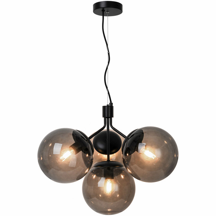 Ivona | 4-Pendant | Black Pendant Light Black