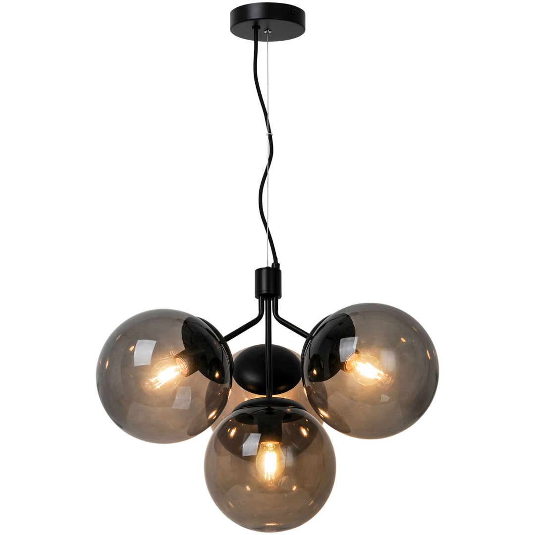 Ivona | 4-Pendant | Black Pendant Light Black