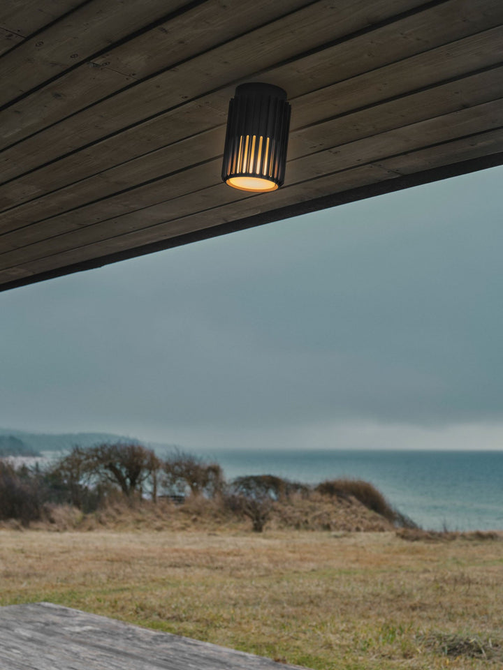 Nordlux Aludra Ceiling Light – Compact Outdoor Fixture in Seaside Black 2118006203