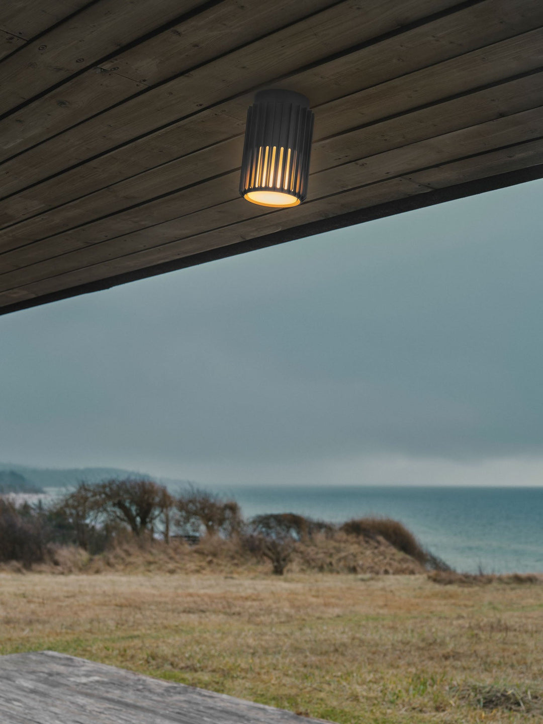 Nordlux Aludra Ceiling Light – Compact Outdoor Fixture in Seaside Anthracite 2118006250