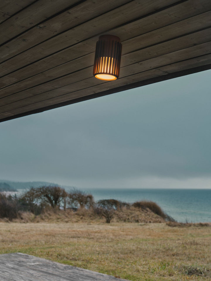 Nordlux Aludra Ceiling Light – Compact Outdoor Fixture in Seaside Brown Metallic 2118006261