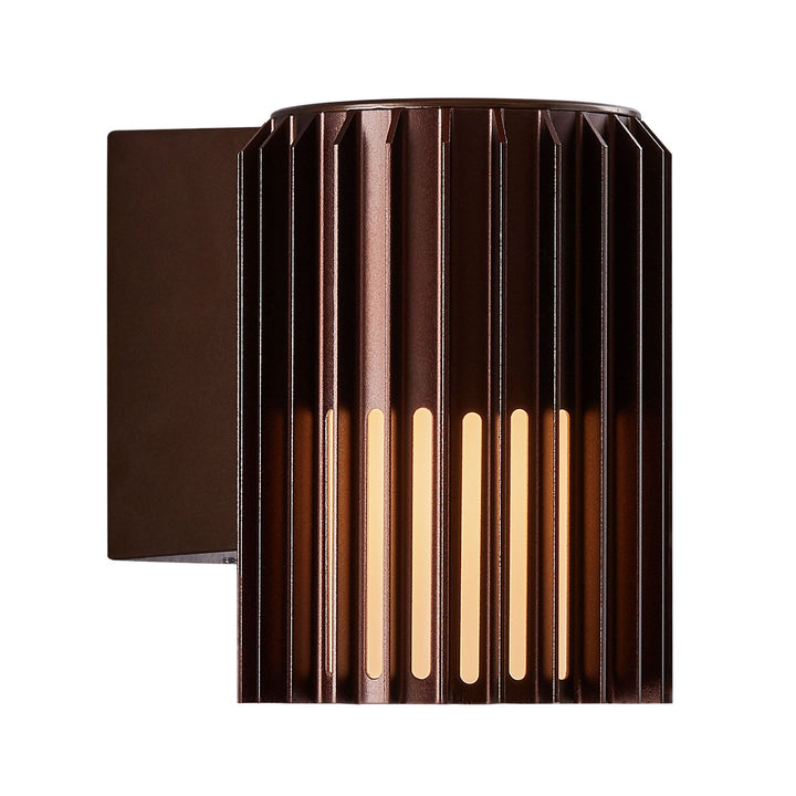 Nordlux Aludra Wall Light – Compact Outdoor Fixture in Seaside Brown Metallic 2118011261