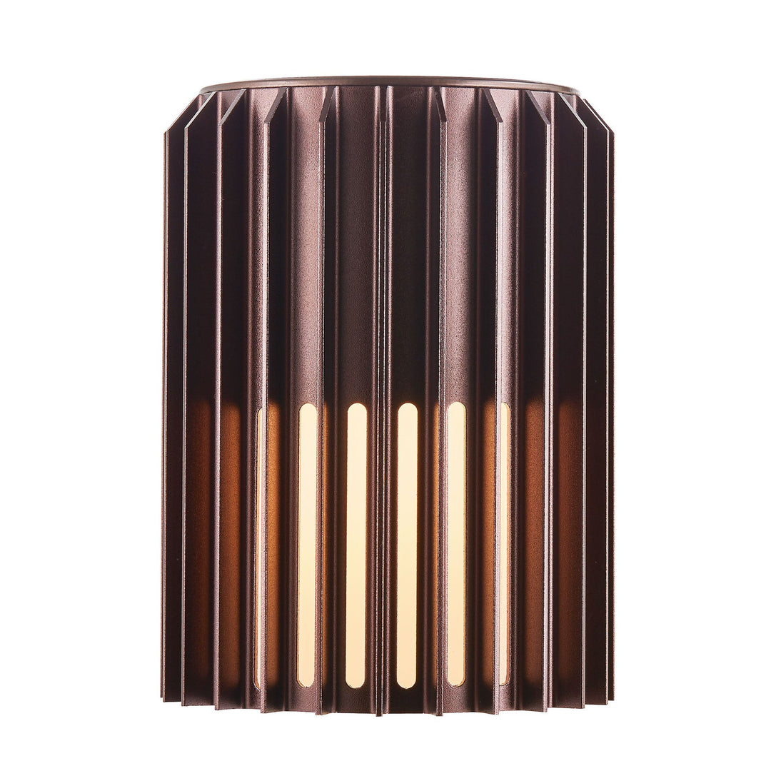 Nordlux Aludra Wall Light – Compact Outdoor Fixture in Seaside Brown Metallic 2118011261