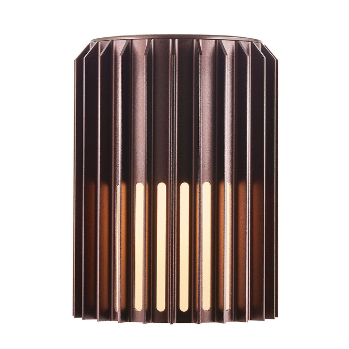Nordlux Aludra Wall Light – Compact Outdoor Fixture in Seaside Brown Metallic 2118011261