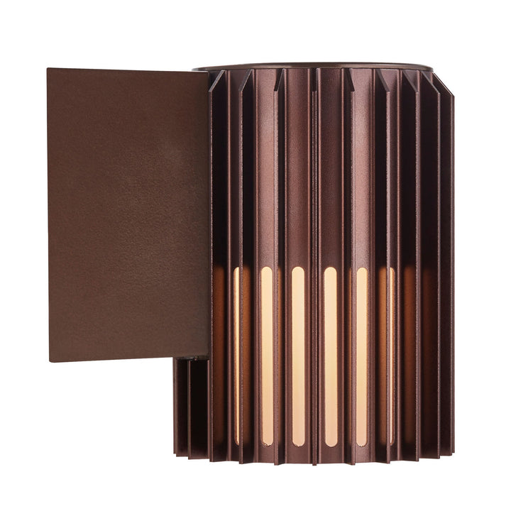 Nordlux Aludra Wall Light – Compact Outdoor Fixture in Seaside Brown Metallic 2118011261