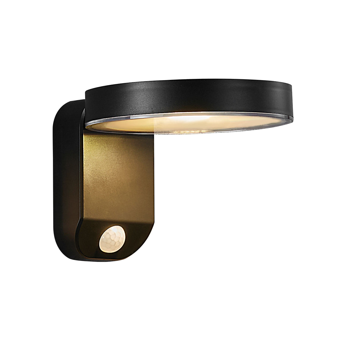 Rica Round | Wall | Solar Wall Light Black