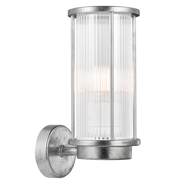 Linton Wall Light Galvanized | Coastal Outdoor Lantern | E27 Dimmable 2218281031