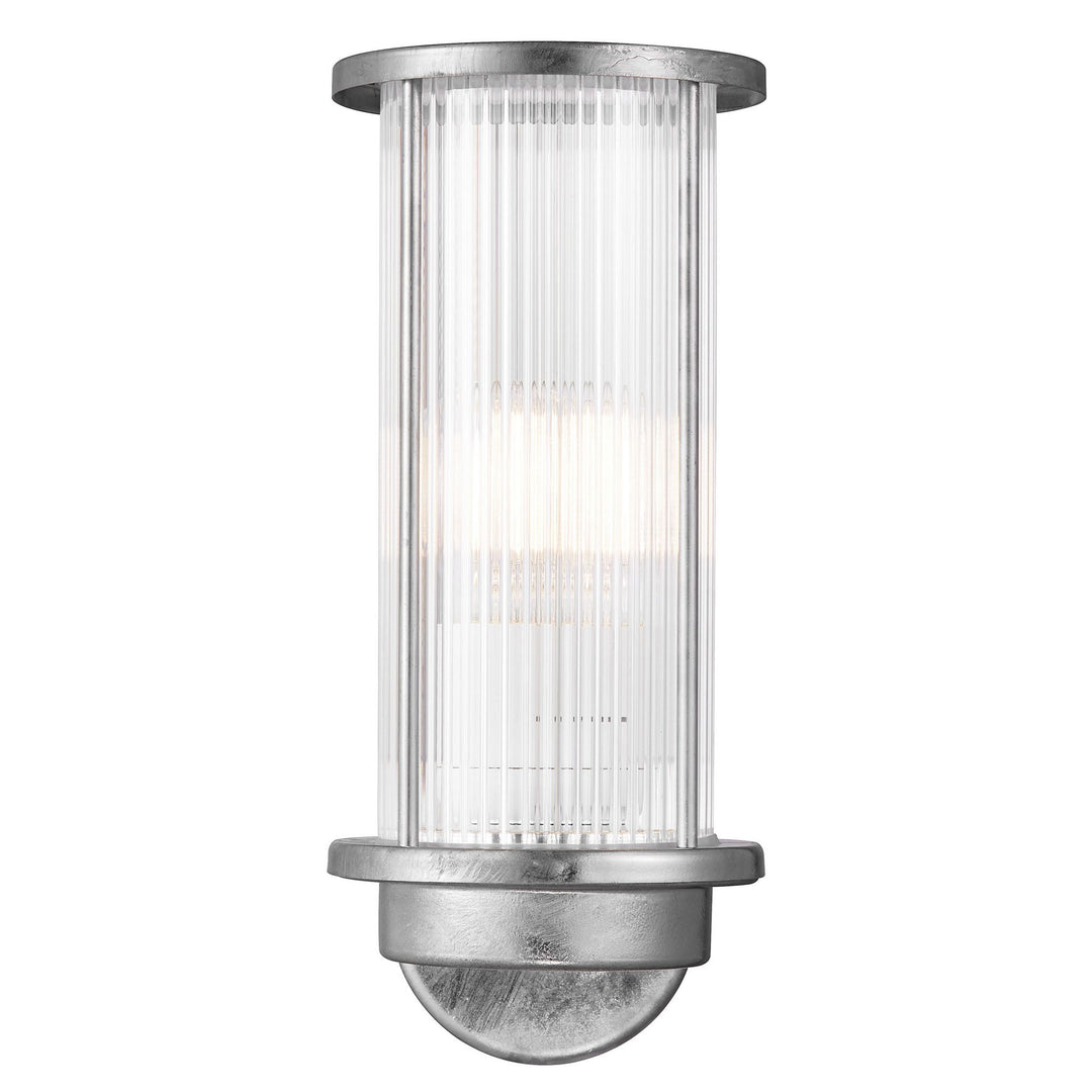 Linton Wall Light Galvanized | Coastal Outdoor Lantern | E27 Dimmable 2218281031