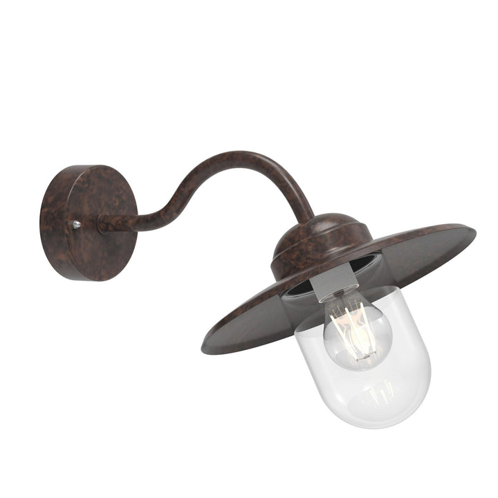 Luxembourg Wall Light Rust | Classic Outdoor Lantern | E27 Dimmable 22671009