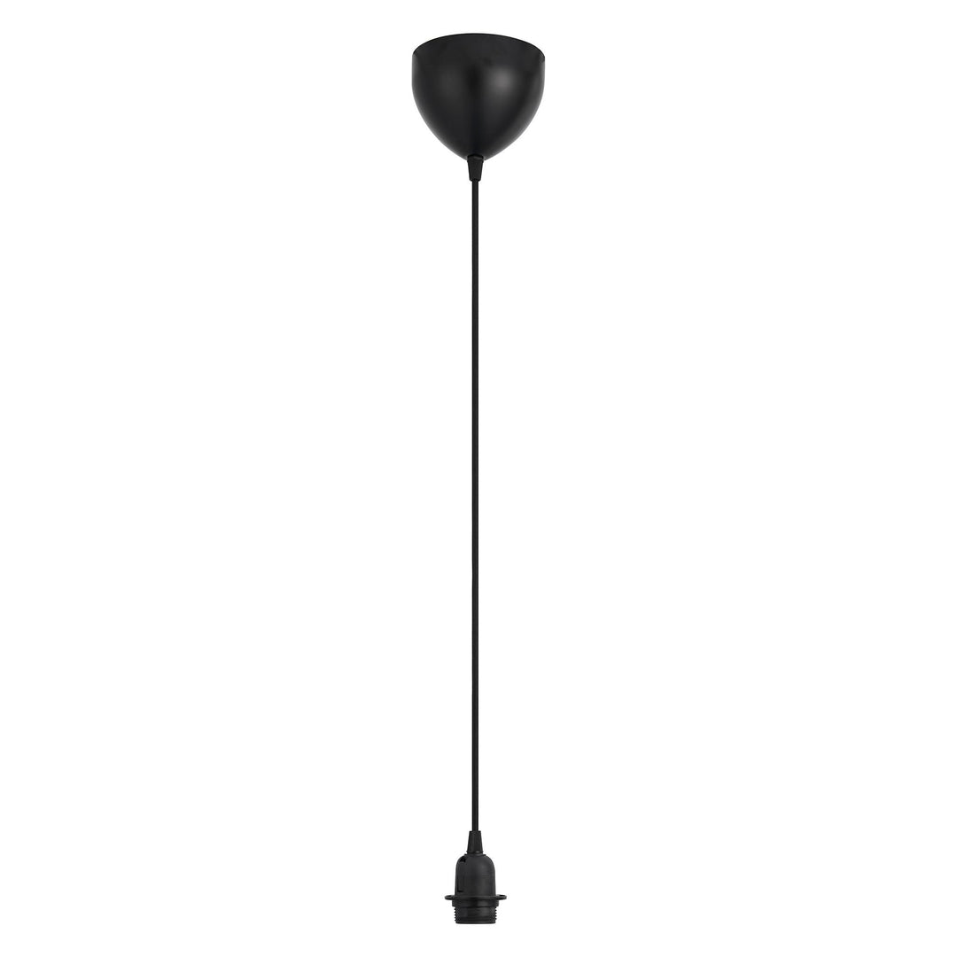 Nordlux Delux Pendant Kit – Black Finish with E27 Fitting and Fabric Cord 2412023003
