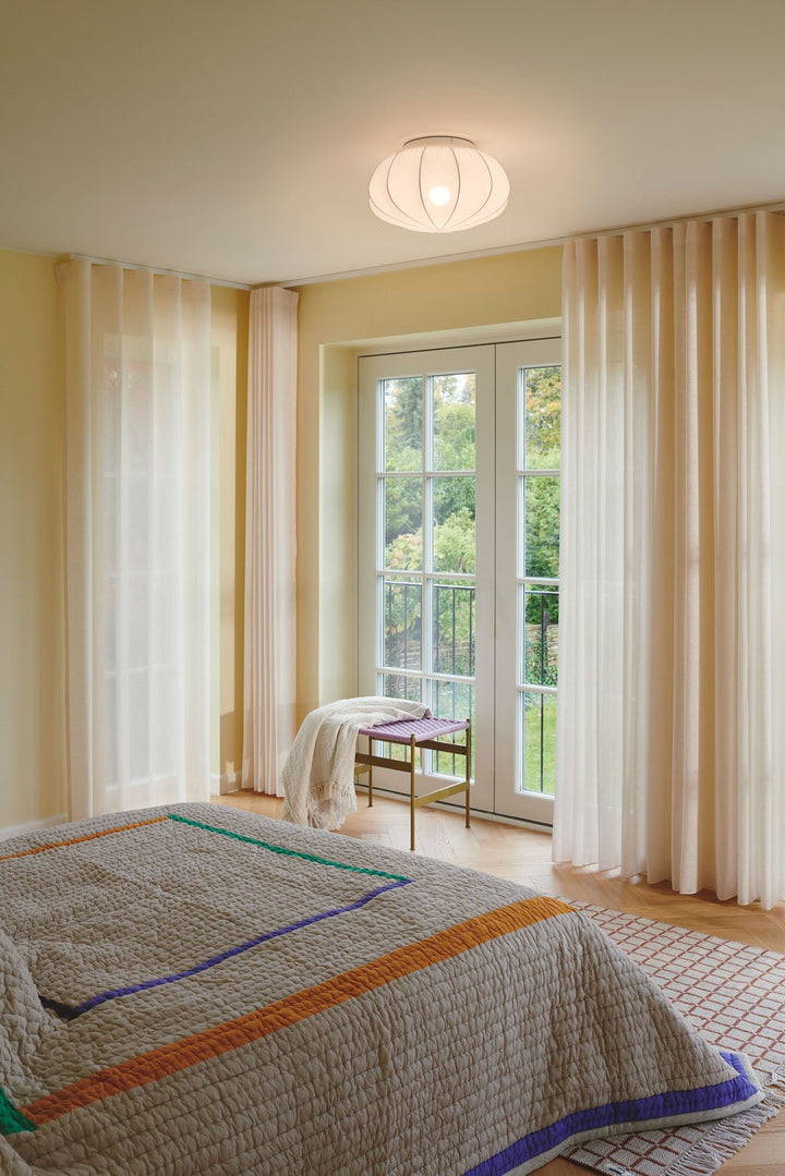 Nordlux Aeron 40 Ceiling Light – Elegant White Textile Shade 2412206001
