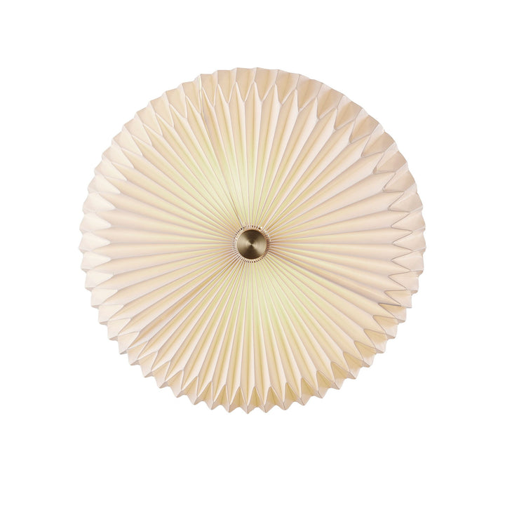 Nordlux Belloy 40 Ceiling Light – Retro Pleated Design in White 2412456001