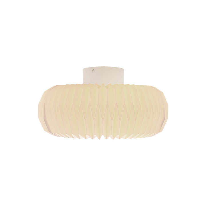 Nordlux Belloy 40 Ceiling Light – Retro Pleated Design in White 2412456001