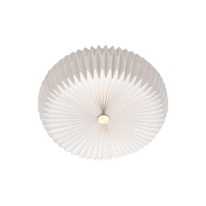 Nordlux Belloy 40 Ceiling Light – Retro Pleated Design in White 2412456001