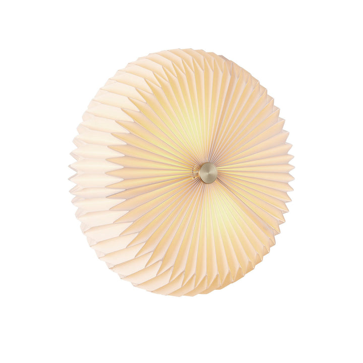 Nordlux Belloy 40 Ceiling Light – Retro Pleated Design in White 2412456001