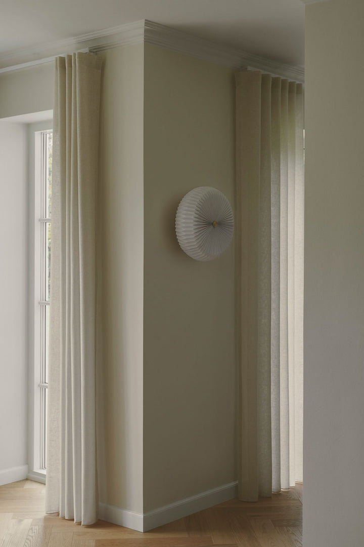 Nordlux Belloy 40 Ceiling Light – Retro Pleated Design in White 2412456001