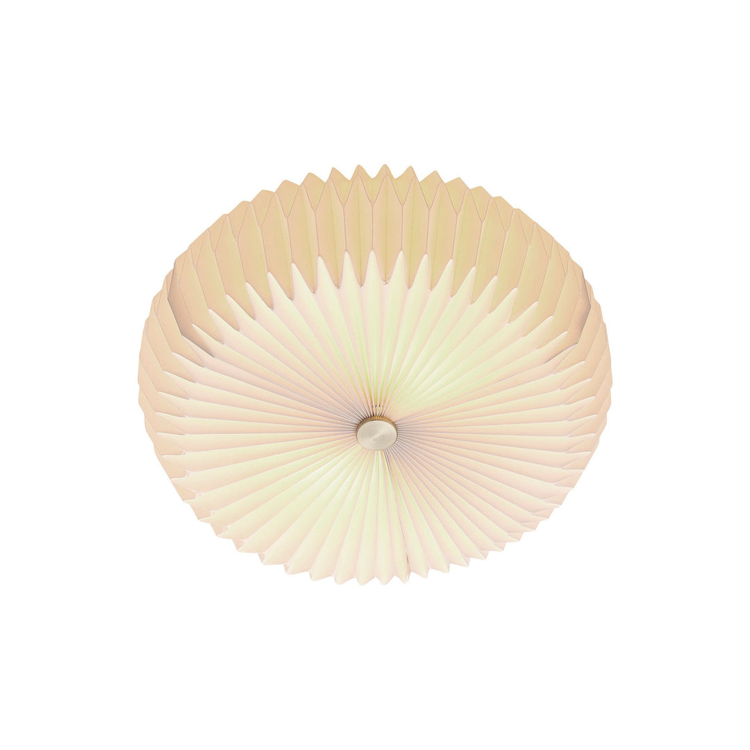 Nordlux Belloy 40 Ceiling Light – Retro Pleated Design in White 2412456001