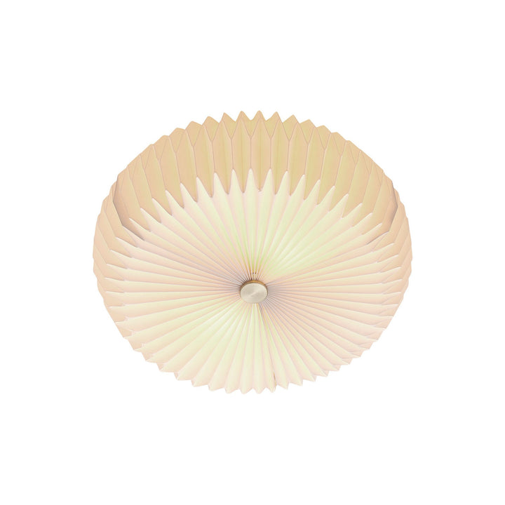 Nordlux Belloy 40 Ceiling Light – Retro Pleated Design in White 2412456001