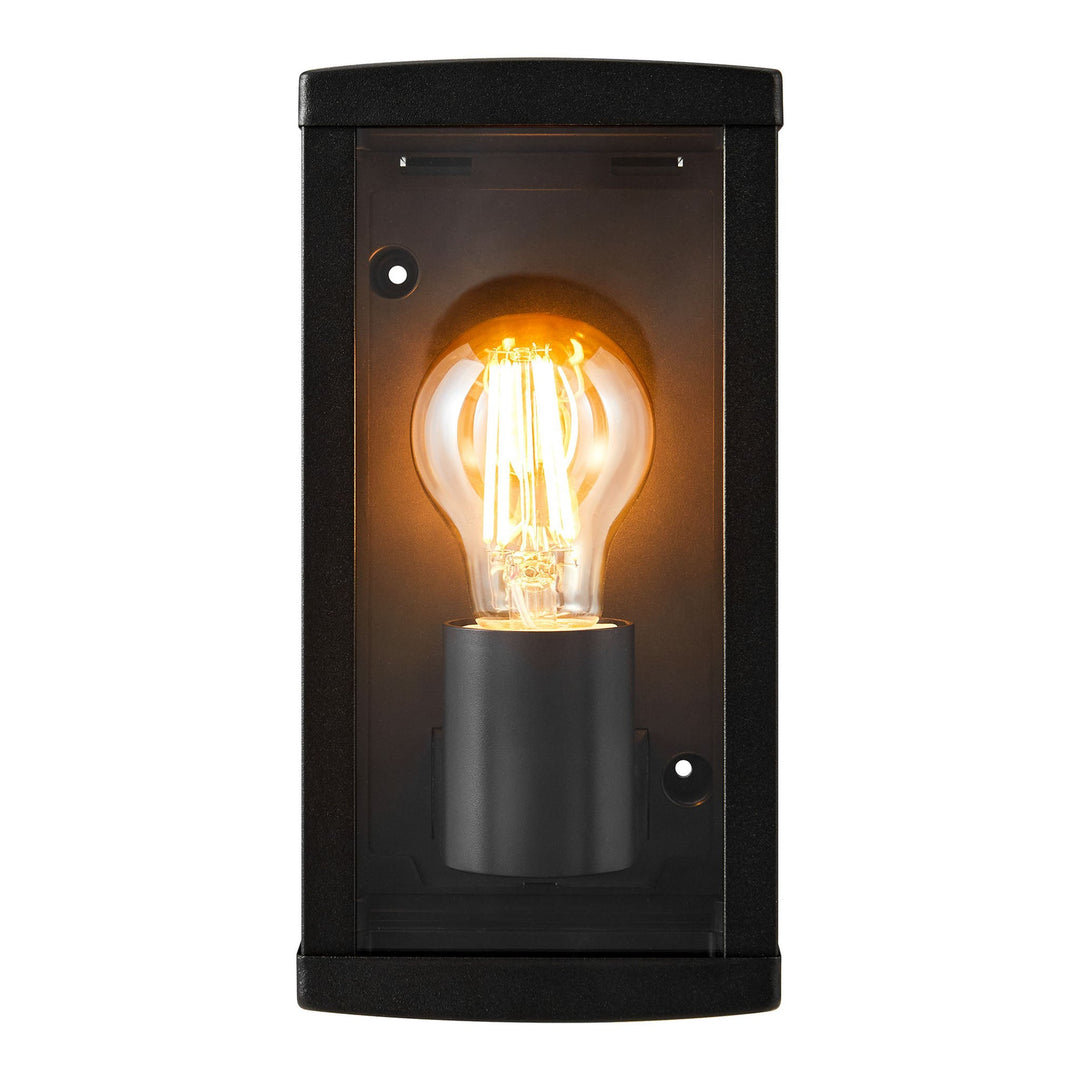 Luchy Wall Light Black | Modern Outdoor Lantern | E27 Dimmable 2418231003