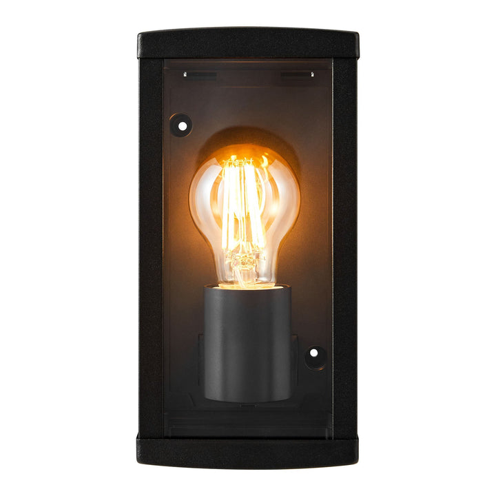 Luchy Wall Light Black | Modern Outdoor Lantern | E27 Dimmable 2418231003