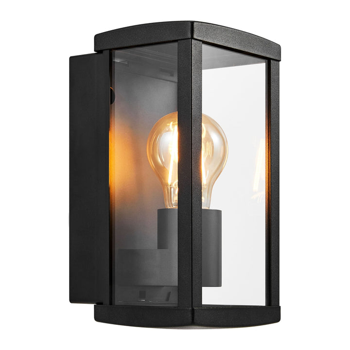 Luchy Wall Light Black | Modern Outdoor Lantern | E27 Dimmable 2418231003