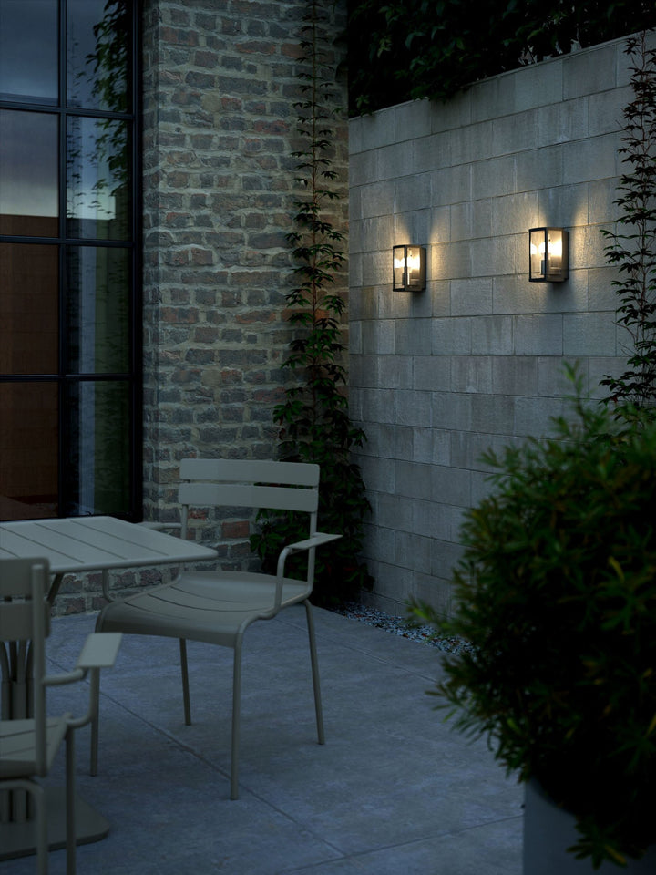 Luchy Wall Light Black | Modern Outdoor Lantern | E27 Dimmable 2418231003