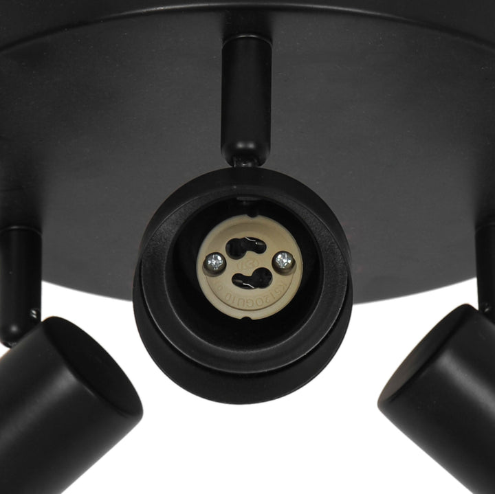 Nordlux Boston 3-Rondel Ceiling Light – Adjustable Minimalist Design in Black 2512370103