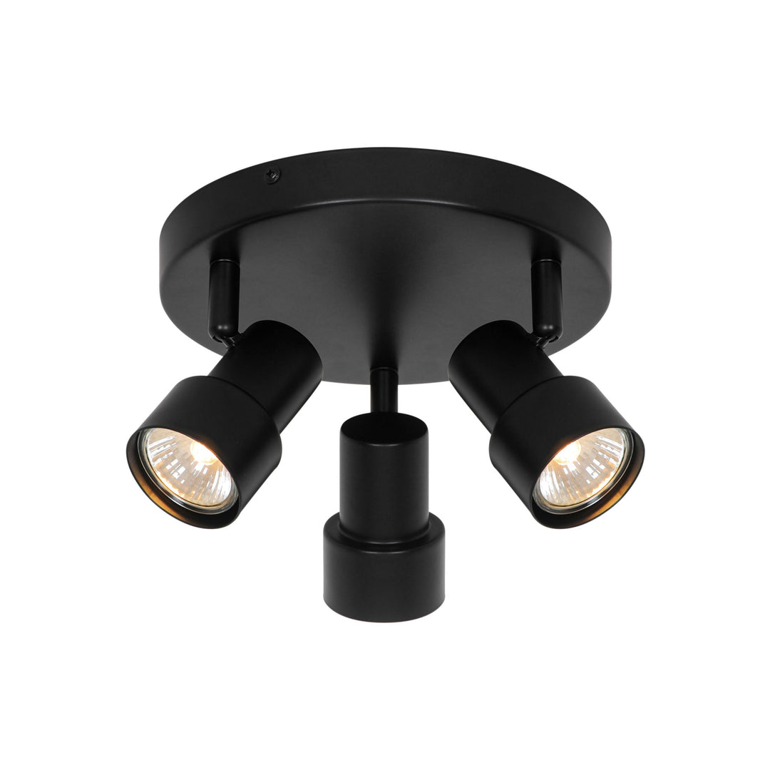Nordlux Boston 3-Rondel Ceiling Light – Adjustable Minimalist Design in Black 2512370103