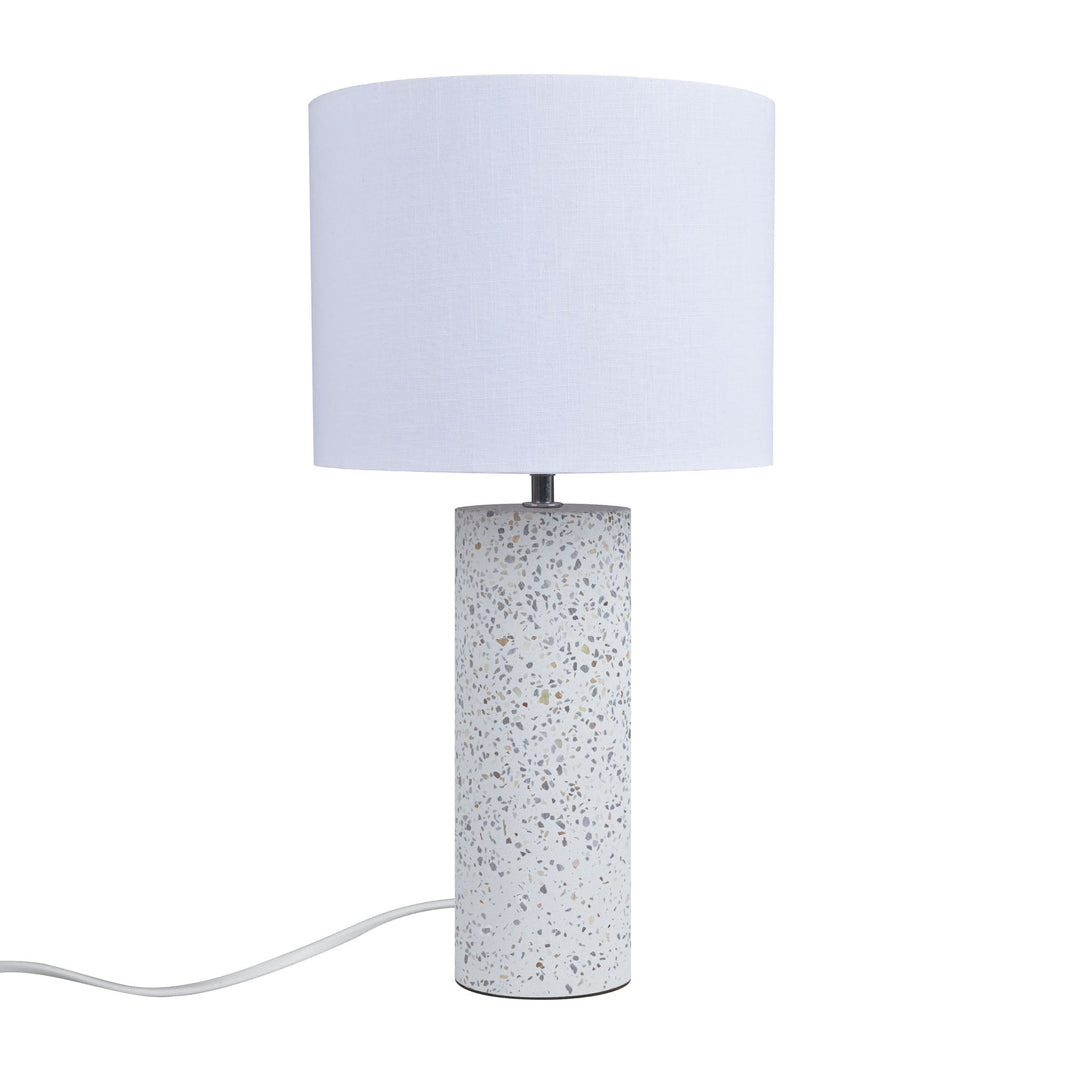 Nordlux Antiga Table Lamp – Modern Terrazzo and Fabric Design in White 2512625001