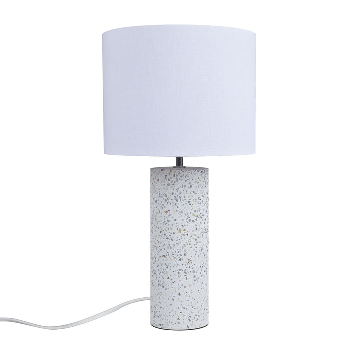 Nordlux Antiga Table Lamp – Modern Terrazzo and Fabric Design in White 2512625001