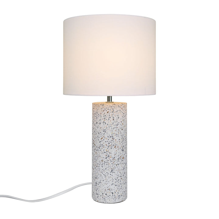 Nordlux Antiga Table Lamp – Modern Terrazzo and Fabric Design in White 2512625001
