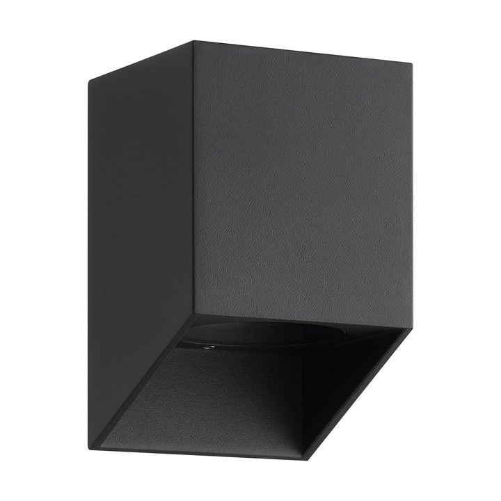 Nico Square Wall Light Black – Modern Outdoor Downlight | Prisma Lighting 2518451003