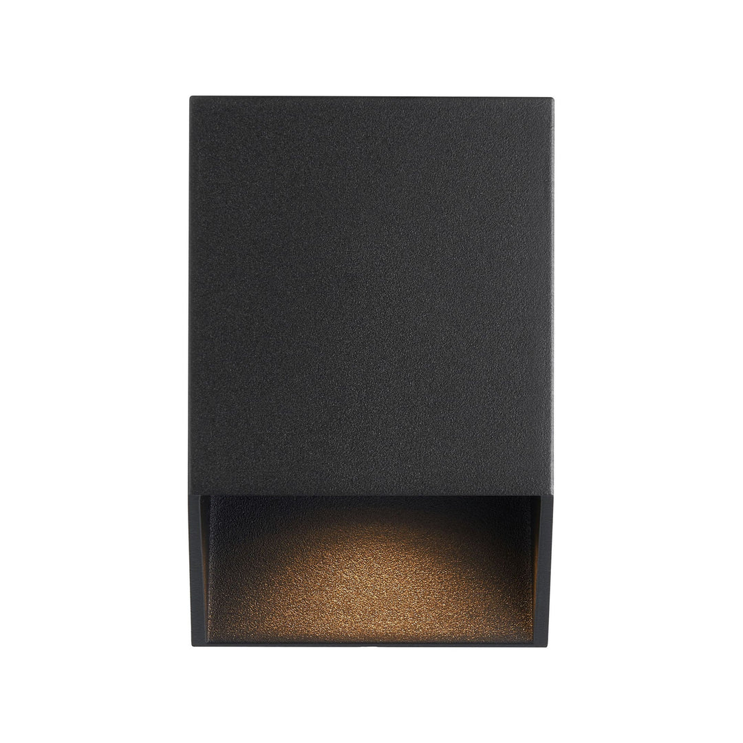 Nico Square Wall Light Black – Modern Outdoor Downlight | Prisma Lighting 2518451003