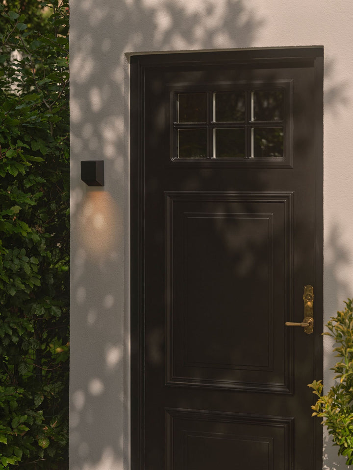 Nico Square Wall Light Black – Modern Outdoor Downlight | Prisma Lighting 2518451003