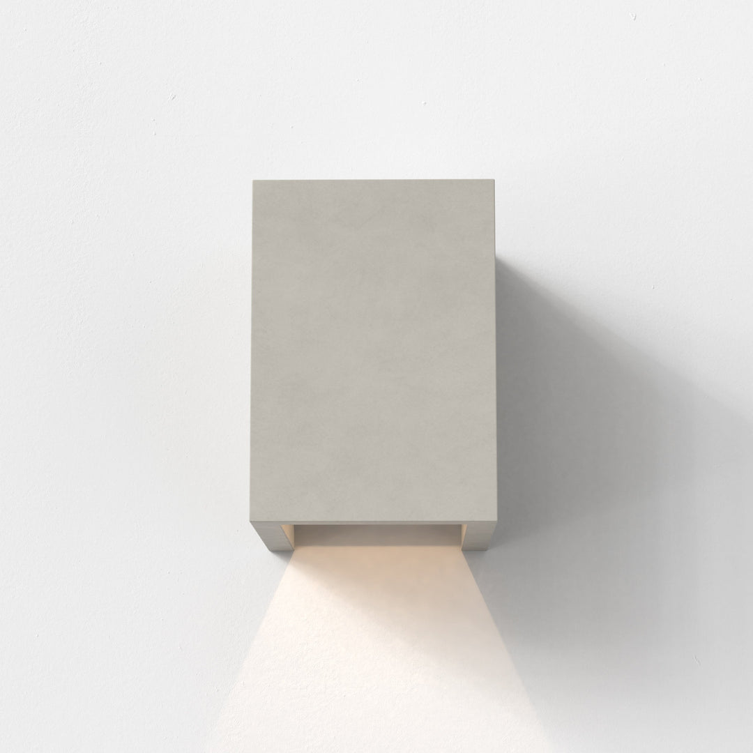 Astro Oslo 120 LED downlighting wall sconce in coastal concrete